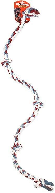 Mammoth Flossy Chews Premium Rope Toys, Size: Super XL 5 Knot 72"