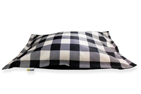 BeOneBreed Cloud Pillow Bed Black Plaid