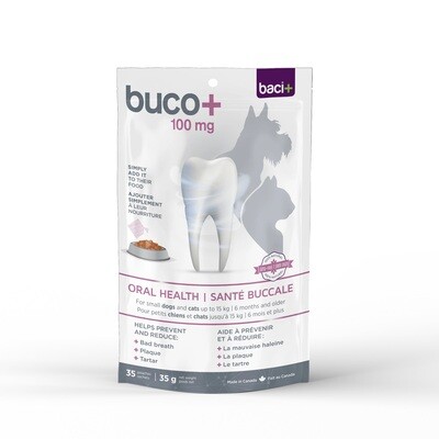 buco+ 100mg Dental Care for Cats & Small Dogs 35mg