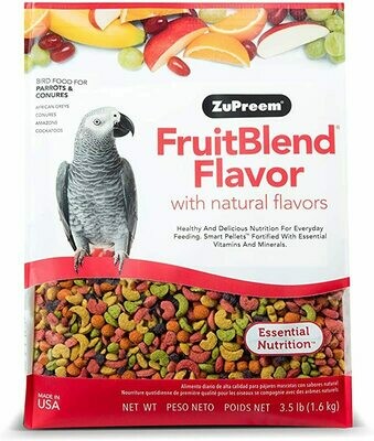 Zupreem FruitBlend Flavor Bird Food For Parrots & Conures 1.59kg