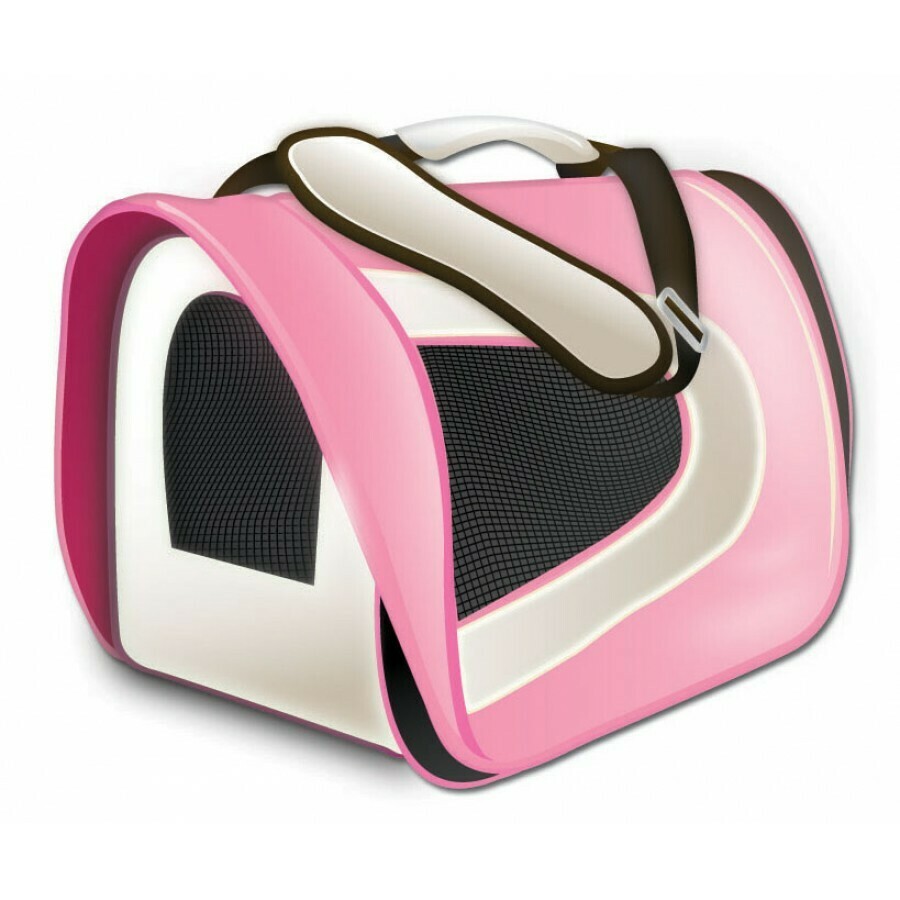 TUFF Soft-Sided Airline Carrier 9 x 10 x 17", Colour: Pink
