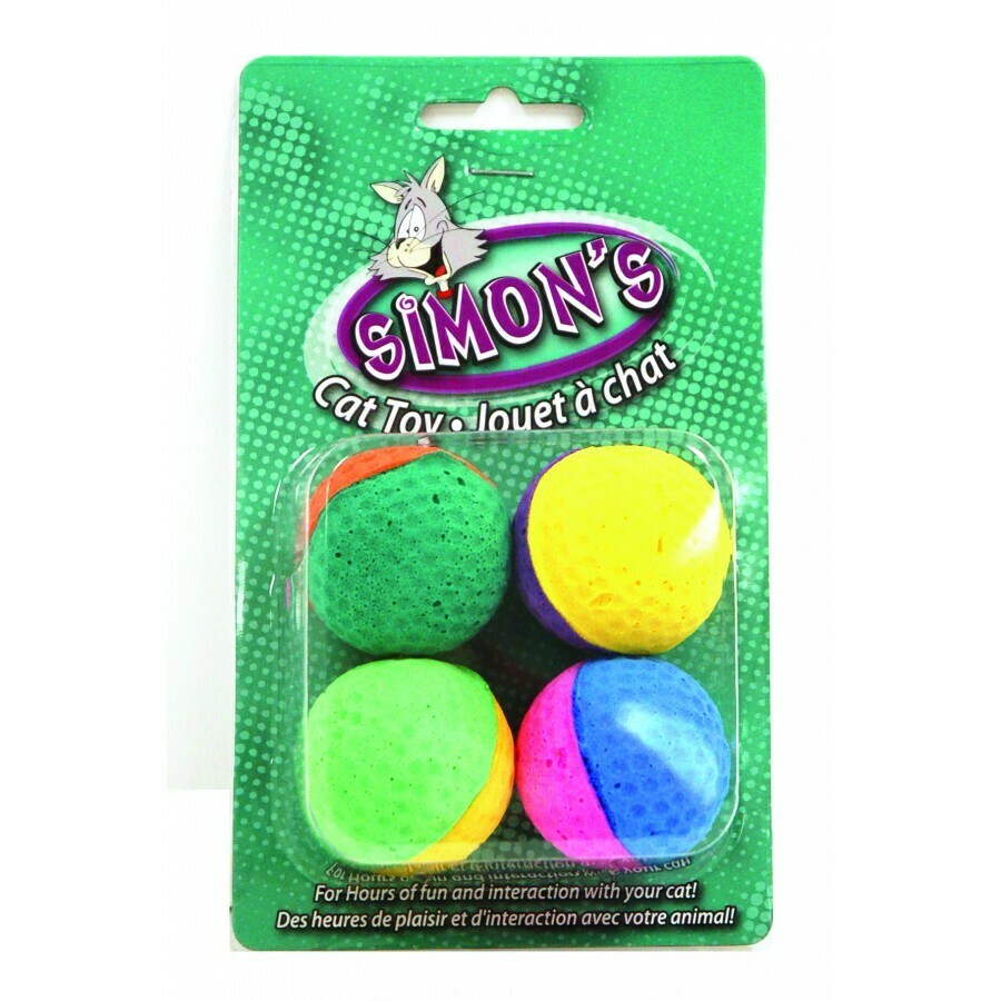Simon's Two-Tone Sponge Balls 4pk