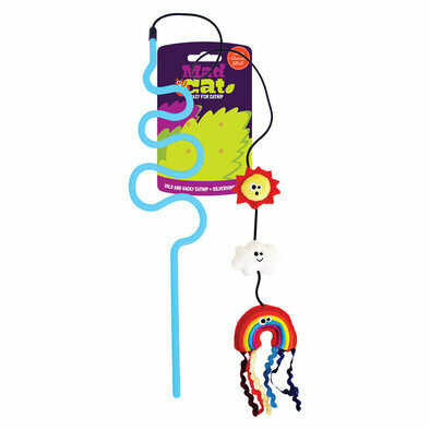 Mad Cat Cat Toy Wacky Wand Chasin' Rainbows