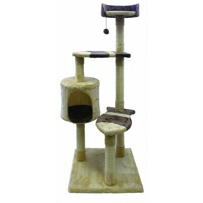Burgham Scratch Post 3 Level Fish Step with Condo 49"