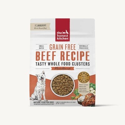 The Honest Kitchen Dog Food Whole Food Clusters Grain-Free Beef