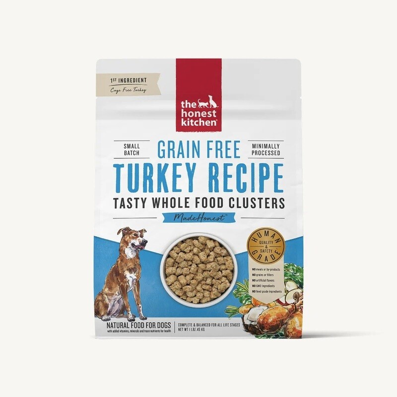 The Honest Kitchen Dog Food Whole Food Clusters Grain-Free Turkey