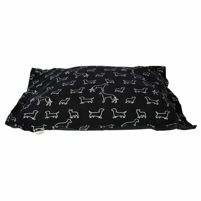 BeOneBreed Cloud Pillow Bed Black Doggies