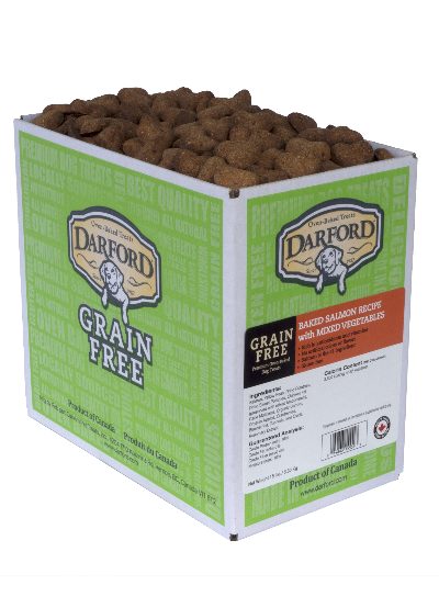 Darford Grain-Free Baked Salmon with Mixed Vegatables Dog Treats Bulk 454g Bags