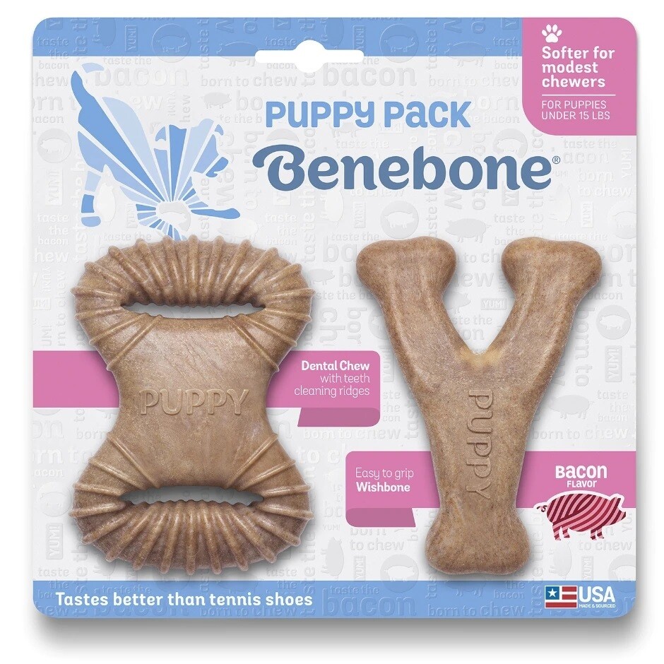 Benebone Puppy Pack Bacon