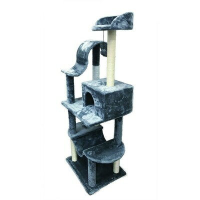 Burgham Scratch Post Sisal 5 Level Luxury Condo Tower 30 x 18 x 60"