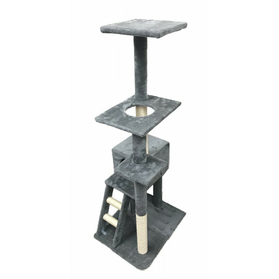 Burgham Scratch Post 4 Level Scratcher with Ladder 19 x 24 x 59"