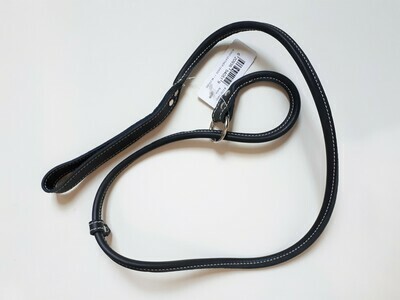 Lacet Arizona Leather Slip Lead Round Black 48"