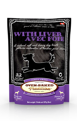 Oven-Baked Tradition Soft & Chewy Dog Treats Liver 227g