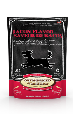 Oven-Baked Tradition Soft & Chewy Dog Treats Bacon 227g