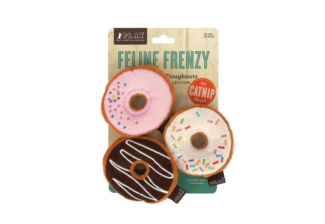 P.L.A.Y. Feline Frenzy Kitty Kreme Doughnuts 3pk