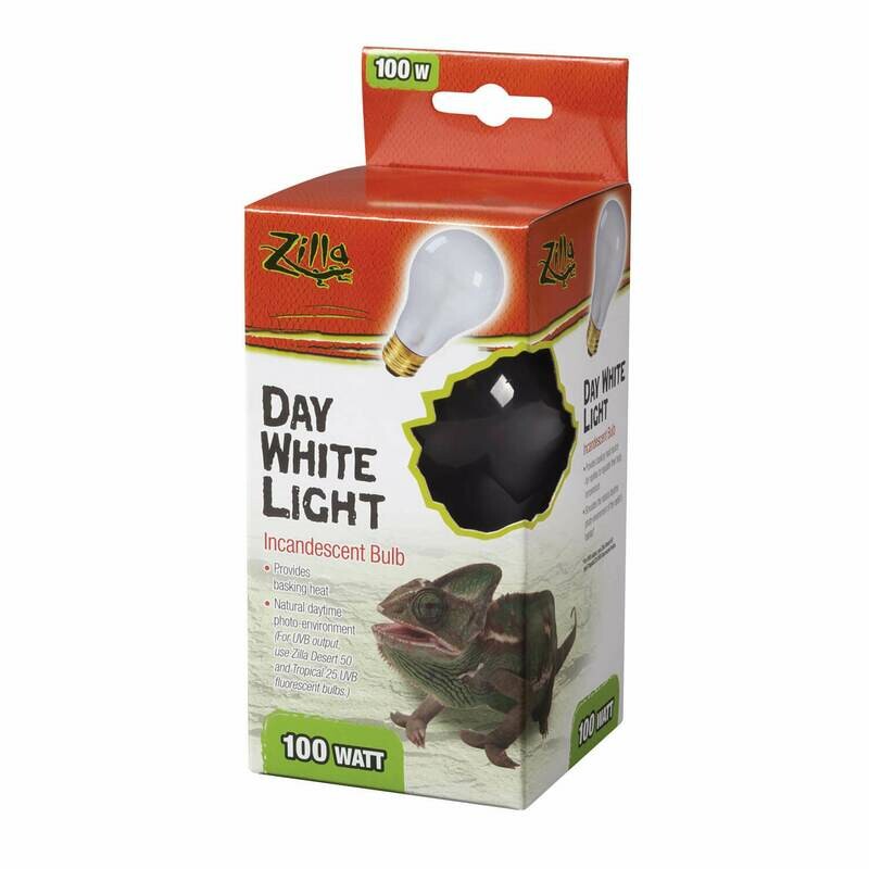 Zilla Incandescent Day White Light Bulb 100W