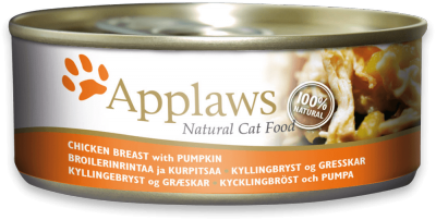 Applaws Cat Food Chicken Breast with Pumpkin in Broth 156g (24pk)