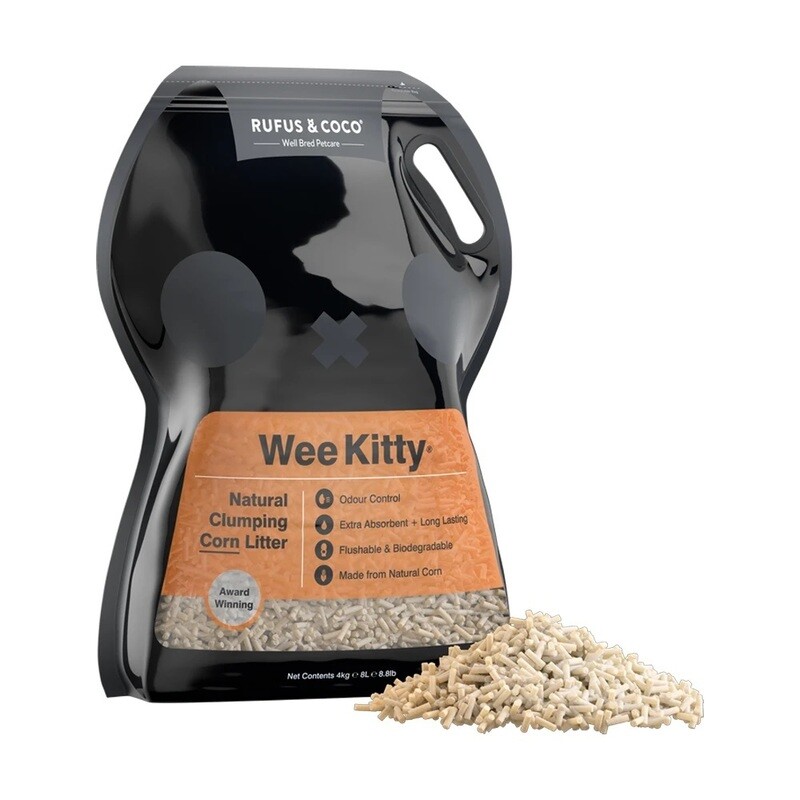 Wee Kitty Clumping Corn Litter 4kg