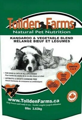 Tollden Farms Kangaroo & Vegetable 8lb/3.63kg