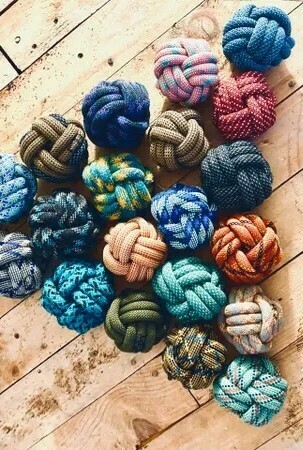 Cliffhound Monkey Fist Knot Ball Dog Toy Cliffhound Monkey Fist Knot Ball Dog Toy