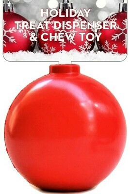 Sodapup Christmas Tree Ornament Durable Rubber Chew Toy & Treat Dispenser L