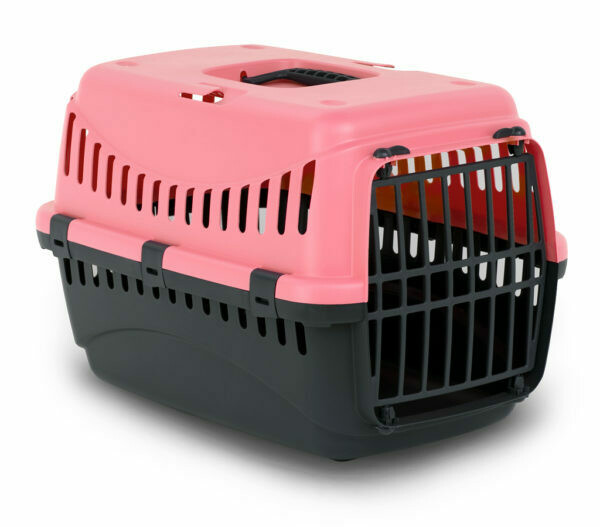 Bergamo Gypsy Plastic Pet Carrier with Plastic Door S 12.4 x 12.8 x 18.4"