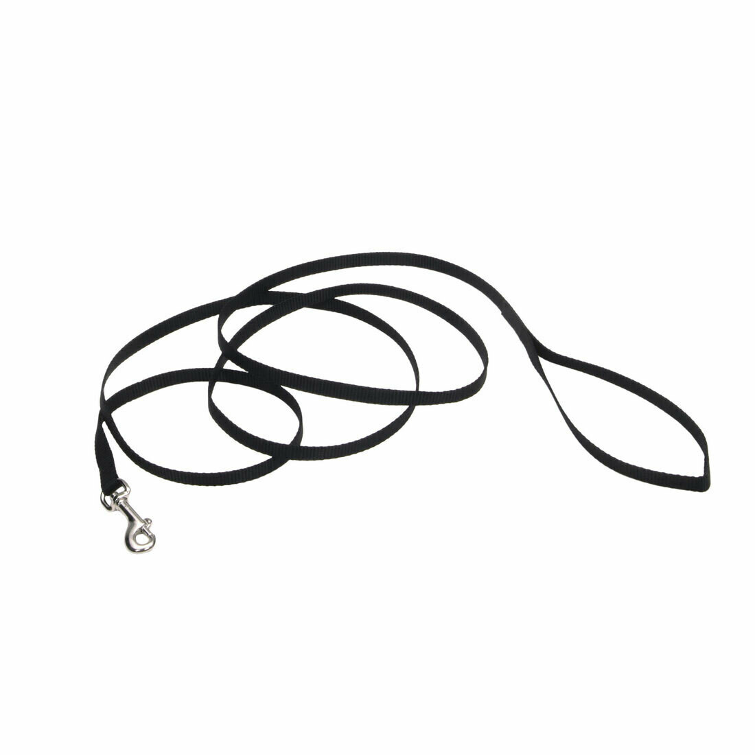 Coastal Single Ply Nylon Dog Leash 6', Size: 3/8", Colour: Black