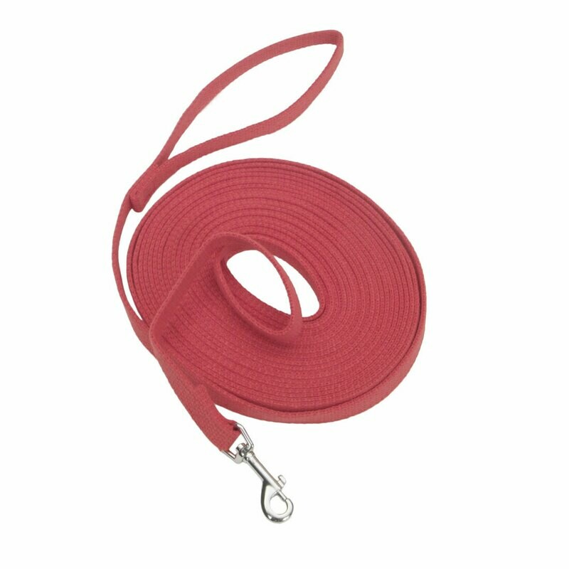 Coastal Train Right! Cotton Web Dog Long Line Training Leash