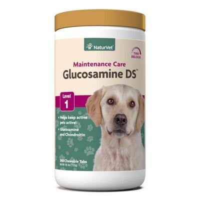 NaturVet Glucosamine DS Chewable Tabs Time Release Level 1 240ct