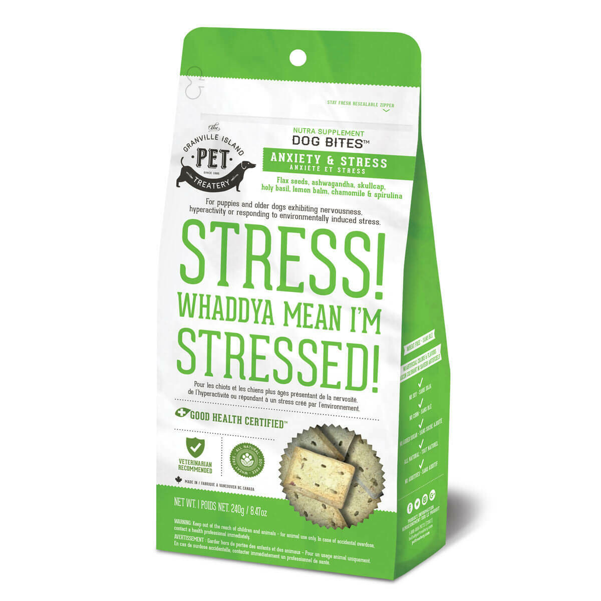 The Granville Island Pet Treatery Stress!, Whaddya Mean I'm Stressed! 240g