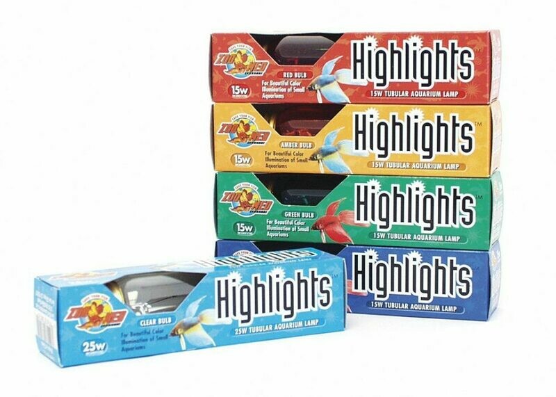 Zoo Med Highlights Incandescent Aquarium Bulbs