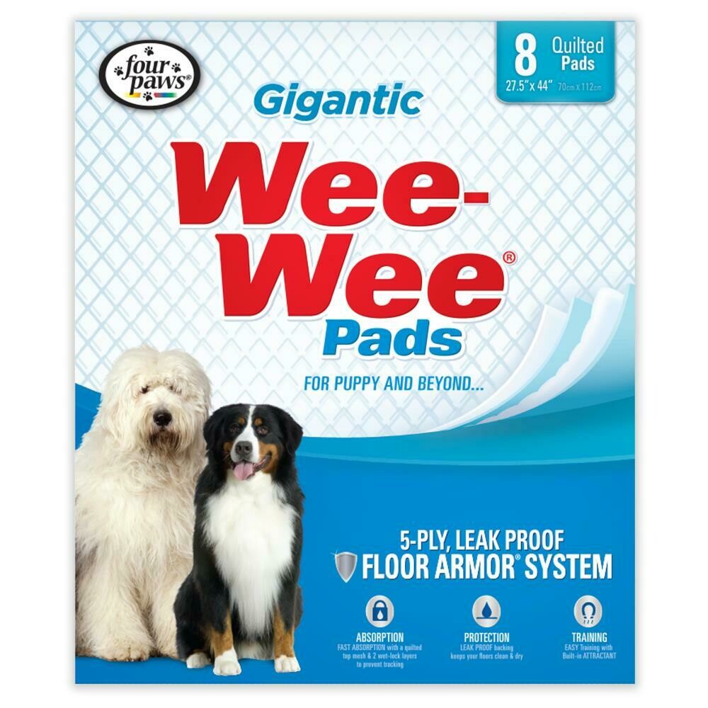 Wee-Wee Dog Pee Pads Gigantic 27.5 x 44"