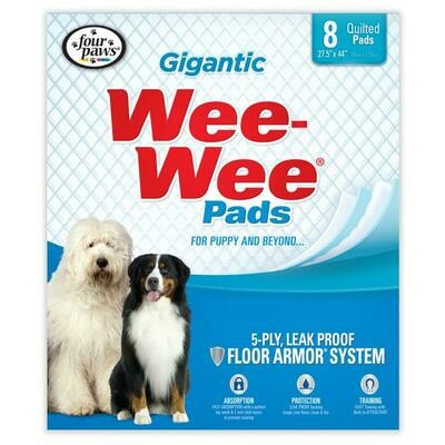 Wee-Wee Dog Pee Pads Gigantic 27.5 x 44