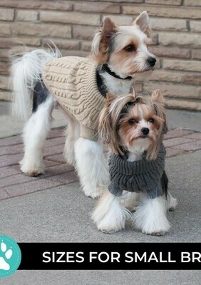 Shedrow K9 Brentwood Cable Knit Dog Sweater