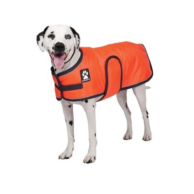 Shedrow K9 Tundra Dog Coat Orange with Charcoal Trim