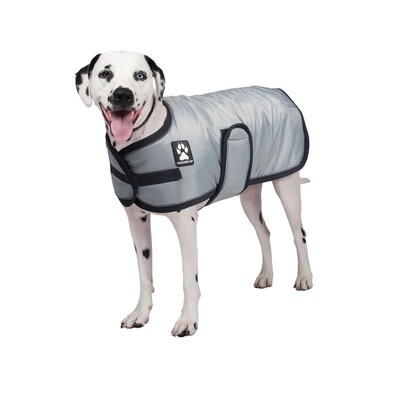 Shedrow K9 Tundra Dog Coat Grey with Charcoal Trim