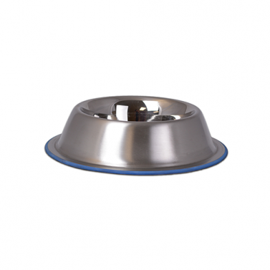 OurPets Durapet Premium Rubber Bonded Stainless Steel No Tip Bowl