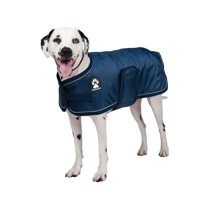 Shedrow K9 Tundra Dog Coat Navy with Navy Trim