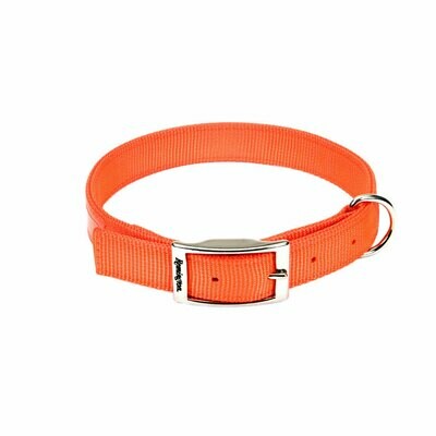 Remington Double-Ply Buckle Reflective Hound Dog Collar Safety Orange