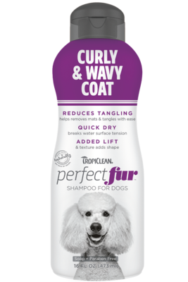 TropiClean PerfectFur Shampoo Curly & Wavy Coat 473ml