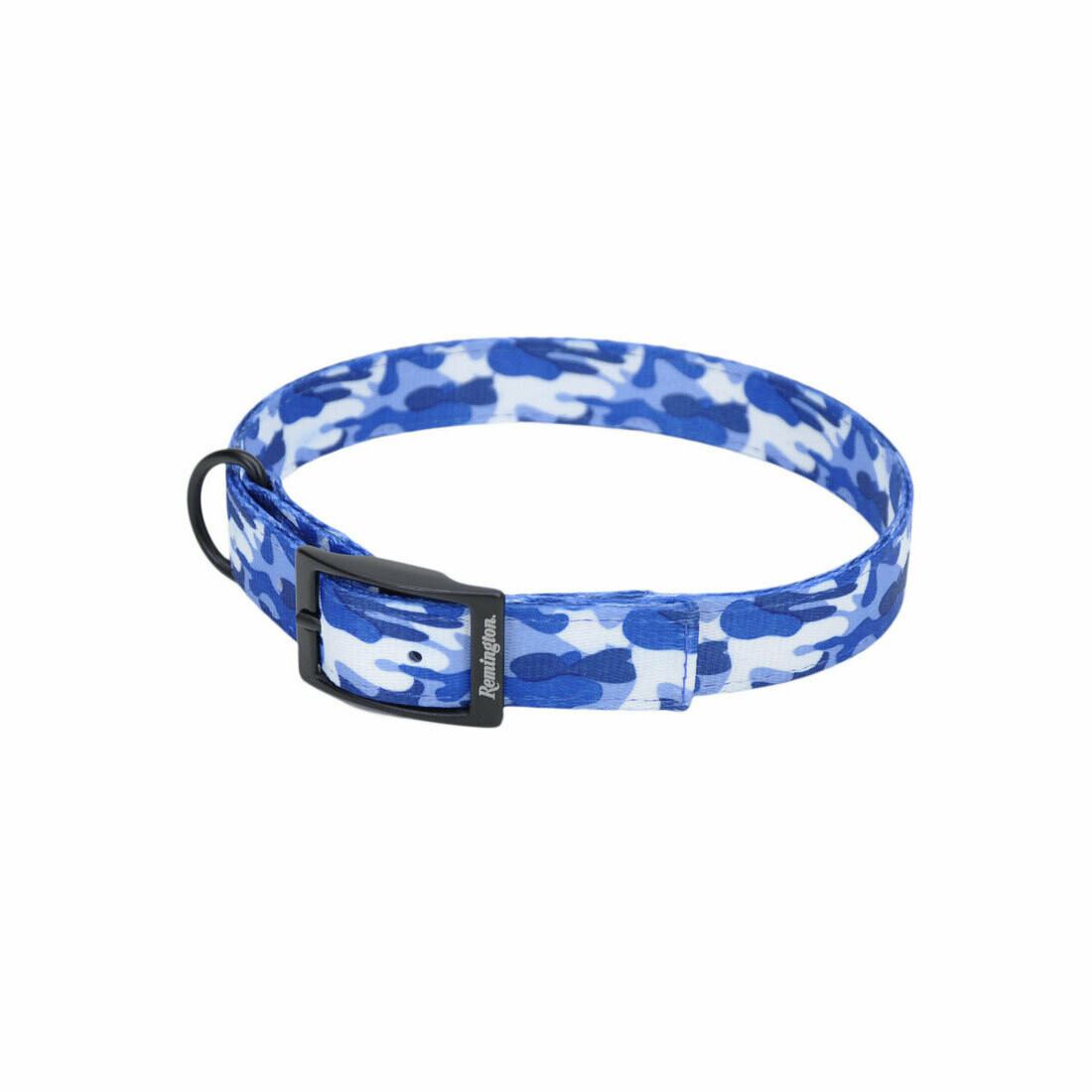 Remington Double Ply Patterned Hound Dog Collar, Size: 18", Pattern: Blue Camo