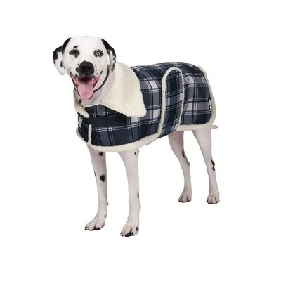 Shedrow K9 Aspen Dog Coat Charcoal Plaid