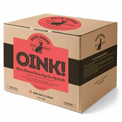 The Granville Island Pets Agree Oink! Bacon S Bulk ~454g Bags (6.8kg/box)