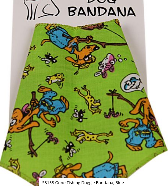 Bandanas Unlimited Summer Gone Fishing Bandana L 29"