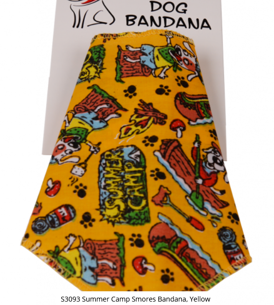 Bandanas Unlimited Summer Camp Smores Bandana L 29"