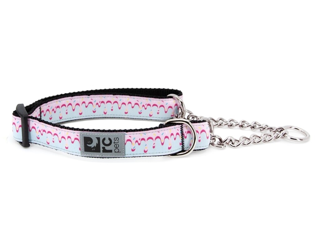 RC Pets Martingale Training Collar Patterned, Size/Pattern: M 1 x 14-20" Icing