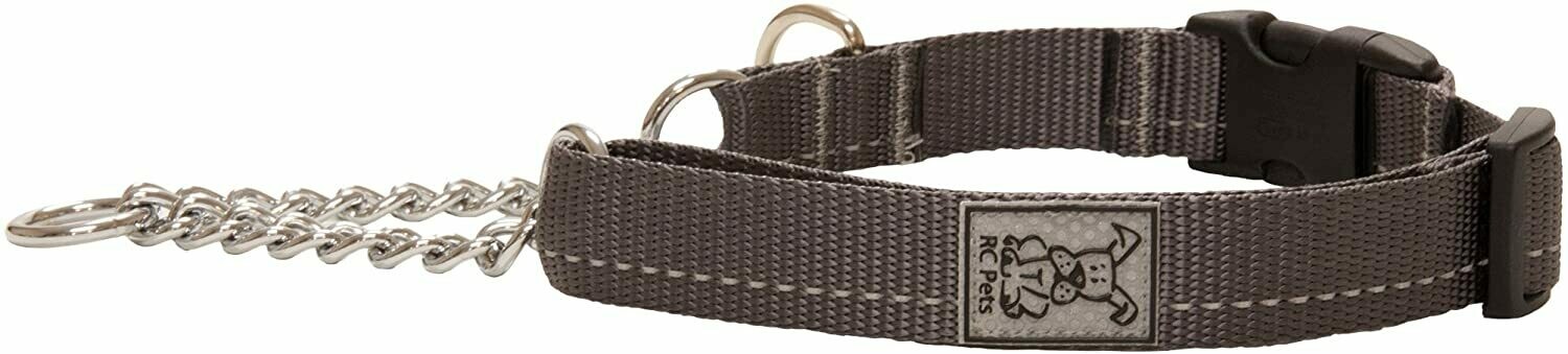 RC Pets Martingale Training Clip Collar Primary, Size/Colour: S 3/4 x 11-14" Charcoal