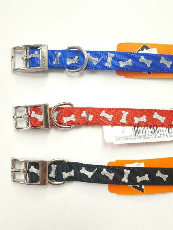 AK-9 Single Layer Reflective Buckle Dog Collar