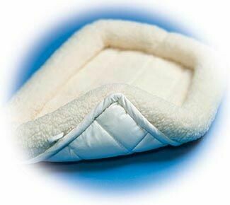 MidWest Quiet Time Deluxe Fleece Bolster Bed Cream 24 MidWest Quiet Time Deluxe Fleece Bolster Bed Cream 24