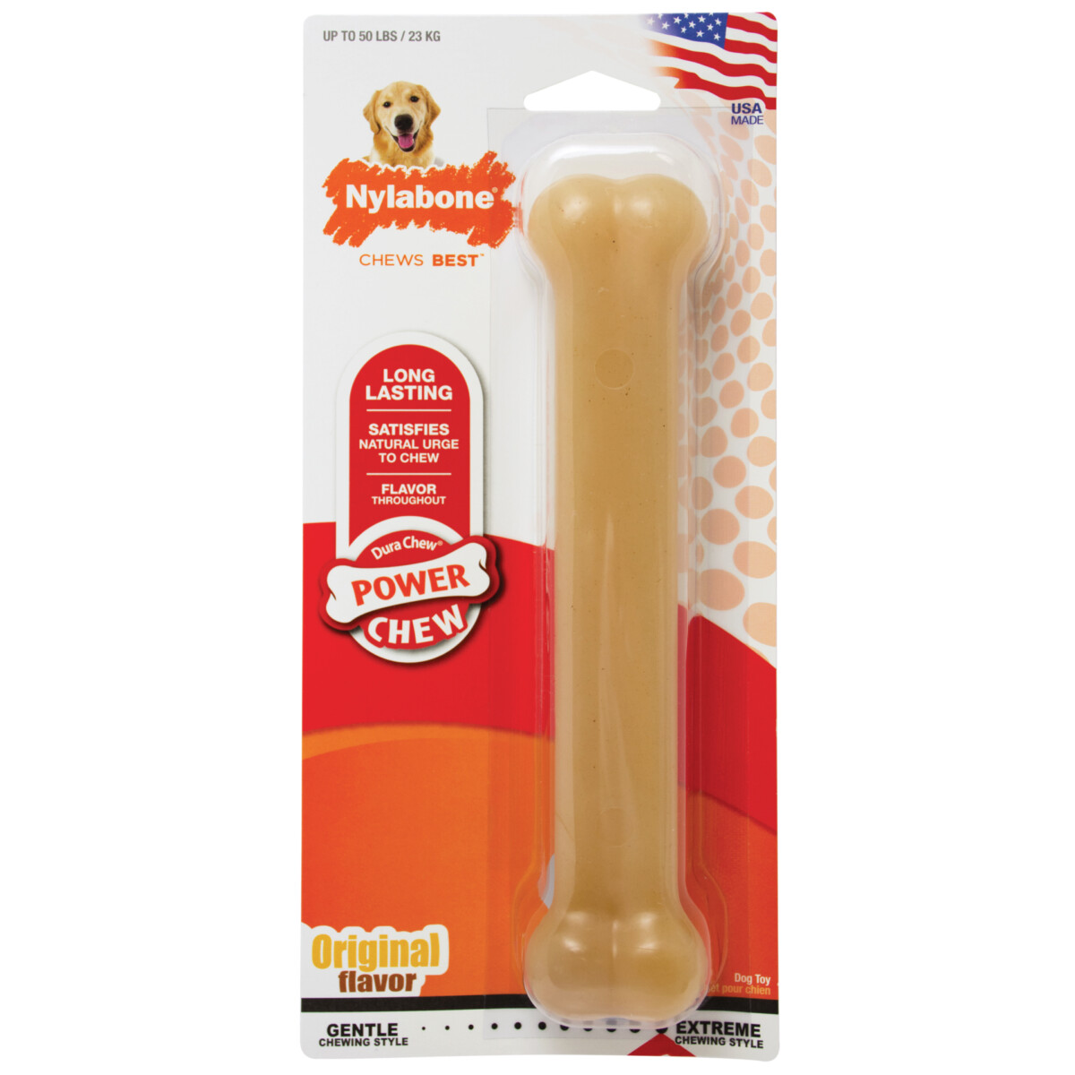 Nylabone Power Chew Durable Dog Chew Toy Original Giant